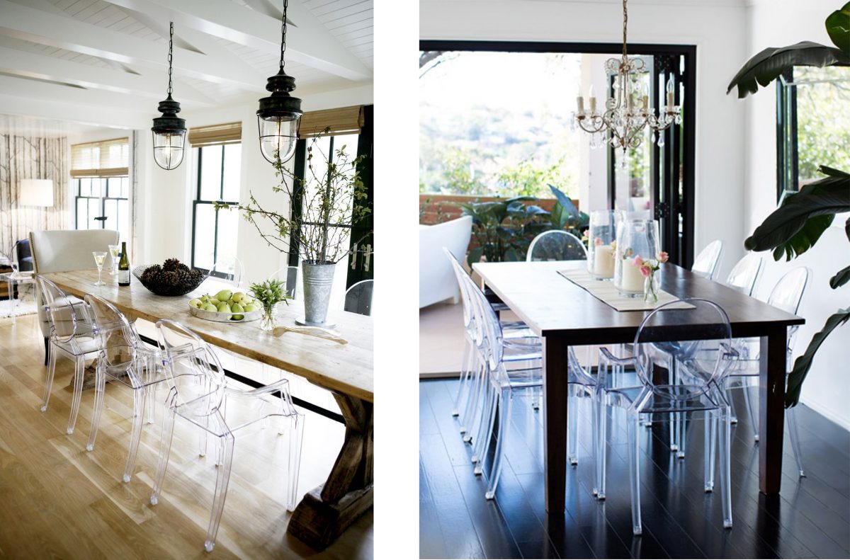 Idei Design Interior-scaune transparente